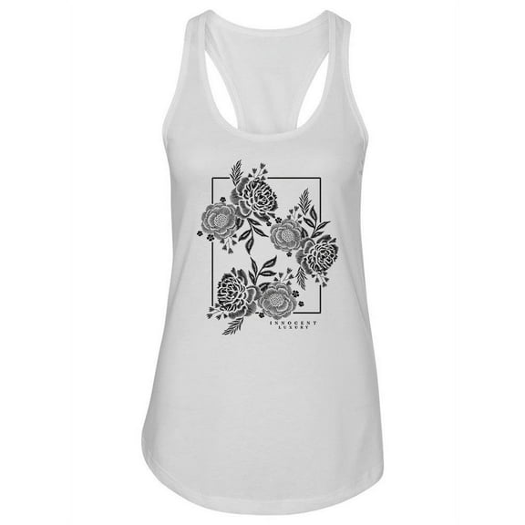 Black Roses Design Tank Women -Image by Shutterstock, Female Large