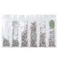 thumbnail image 1 of Flatback Rhinestone 6-Size Shiny DIY Round Crystal Gem Flatback Gem for Nail Art, 1 of 10