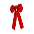 thumbnail image 1 of Christmas Tree Topper Bow Lazo Decorativo de Navidad Adorno para Festivo Decoración para Interiores y Exteriores Material de Franela Elegante, 1 of 9