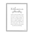 thumbnail image 5 of Stupell Industries Welcome Home Quote Simple White Typography Graphic Art Gray Framed Art Print Wall Art, 24x30, by Susan Ball, 5 of 5