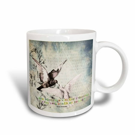 

3dRose Two Loves Birds Spring - Ceramic Mug 15-ounce