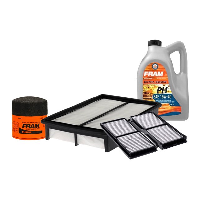 Kit De Aceite Mineral 15W40 Compatible con Kit De Afinación Sin Bujías Mazda 3 L4 2.5L del 2010 al 2013
