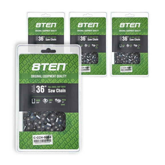 Full Chisel Skip Tooth Chainsaw Chain 36 inch .050 3/8 114DL for Stihl 4 Pack 810-CCC2216H