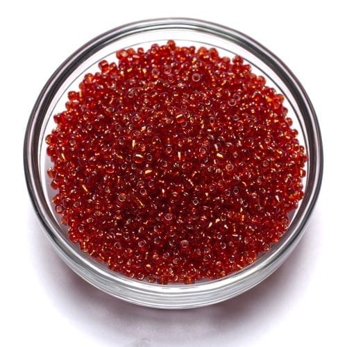 Perles de rocailles rouges de Cousin, 40 g