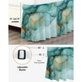 thumbnail image 3 of Turquoise Marble Bed Skirt Modern Art Abstract Gold Texture Ombre Bed Skirts California King Size 16 Inch Drop, Wrap Around Dust Ruffle&nbsp;Bedskirt with Adjustable Elastic Belt for Queen Size Beds, 3 of 7