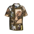 thumbnail image 2 of Greyhound Dog Hawaiian Shirts For Men, Summer Short-Sleeve Relaxed-Fit Button-Down Shirts Xx-Large, 2 of 9