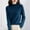 Navy, variant on Hauaitttt Women Pure Long Sleeve Crew Neck Soft Warm Pullover Knit Fall Winter Womens Long Sleeve Thermal Tops Thumb Hole Thermals Woman Lined Shirt for Women Turtleneck Top for Men Thermal Mens