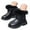Black, variant on Toddler Snowboots Girls Boys Boots Kids Snow Winter Boots Outdoor Ankle Warm Slip On Lined Lightweight Shoes Size 6,(Black Toddler 6)