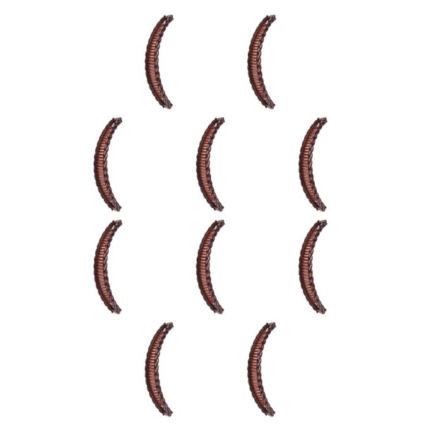 Sonducket Pinzas para el cabello, accesorio de modelado, tocado femenino, carcasa de plástico a la moda, pasadores portátiles para niñas, Café 10Conjunto