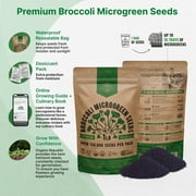 Organo Republic - Broccoli Sprouting & Microgreens Seeds 1LB - 130000+ Non GMO Heirloom Seeds