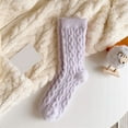 thumbnail image 2 of Hauaitttt Womens Wool Socks Winter Warm Socks Thick Knit Wool Soft Vintage Casual Crew Socks for Women Knitted Christmas Stockings Stockings Garter 400 Tights Non Hosiery Knee Stockings for Women, 2 of 3
