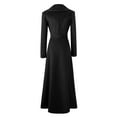 thumbnail image 5 of Women's Lightweight Retro Asymmetric Long Velvet Coat for Halloween and Christmas Casual Wear, 5 of 7