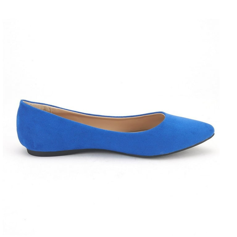 Dream Pairs Women s Fashion Flat Shoes Ballet Shoes Slip On Ladies Dress Shoes ROYAL BLUE SOLE CLASSIC size 6.5 Walmart
