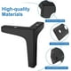 thumbnail image 4 of Patas de mueble CHAO 4 piezas metal negro soportadas hasta 800 kg 10 cm, 4 of 5
