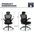 Office Chair Ergonomic Desk Chair Comfort Adjustable Height with Wheels