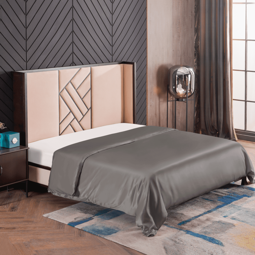 THXSILK 19 Momme Silk Duvet Cover，Silk Comforter Covers，Luxury Bedding