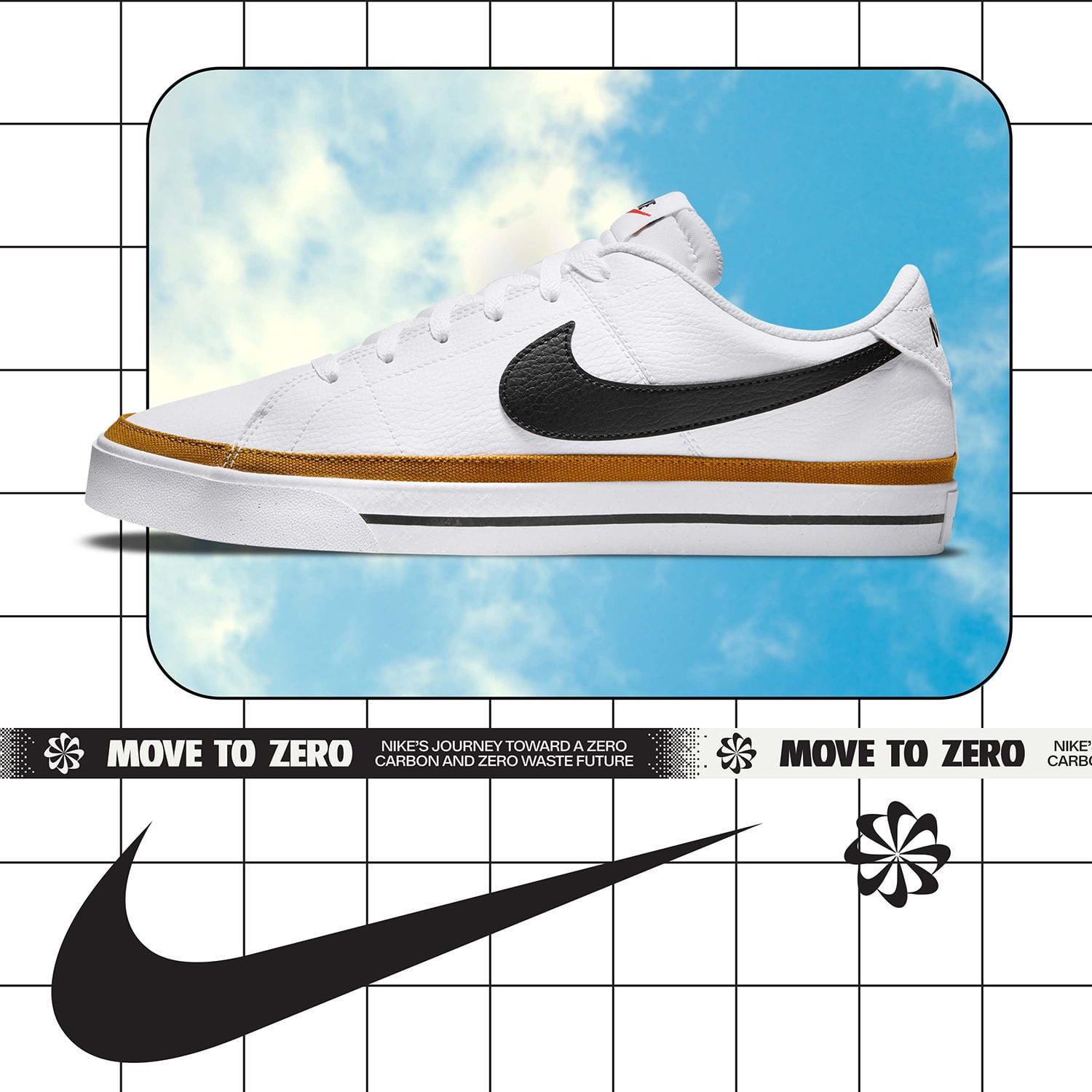 Nike Court Legacy DH3162-100 Sneaker Men's US 11 White Lifestyle