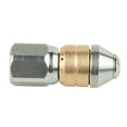 thumbnail image 5 of Stainless Steel 1/8" Swivel Pipe Cleaning Nozzle for Pressure Washers, 4000 PSI Sewage Drain Cleaner with 9-10mm Inner Diameter, 1 Pack, 5 of 10