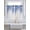 Blue, variant on Navy Blue 2 Panel Kitchen Curtains for Windows, Summer Botanical Leaves Watercolor Bathroom Privacy Curtain, Home Décor Window Treatment for Bedroom/Living Room 55"x45"