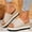 Beige, variant on Womens Platform Sandals Slip On Espadrille Bohemian Wedge Sandals Comfort Dressy Summer Open Toe Flatform Slides for Outdoor Casual Travel Beach Vacation Slippers Boho Shoes Beige 10 Wide