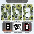thumbnail image 3 of Yayeee Blank Wall Plate Cover 1-Gang 4.5"x2.7" Home Unused Decorative Outlet, Gray Floral, 3 of 7