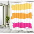 thumbnail image 4 of Ambesonne Orange and Pink Shower Curtain, Grunge Banners, 69"Wx70"L, Pale Yellow Marigold, 4 of 4