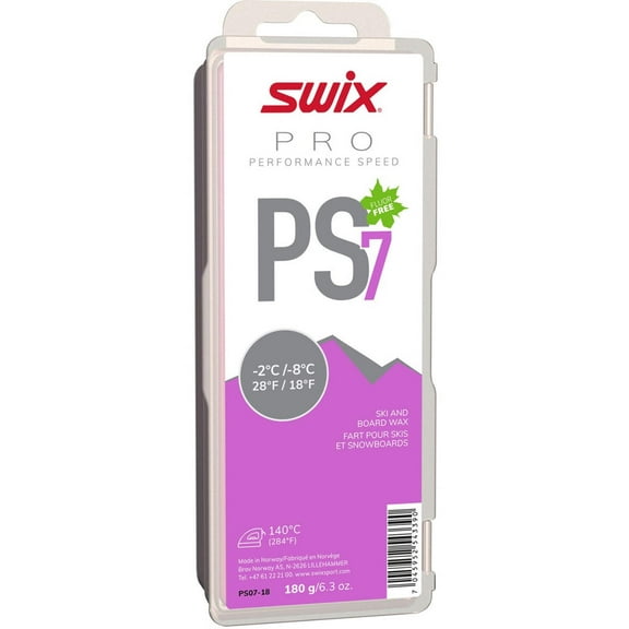 PS7 Swix Ski Snowboard Glide Wax 180g - (PS07-18)