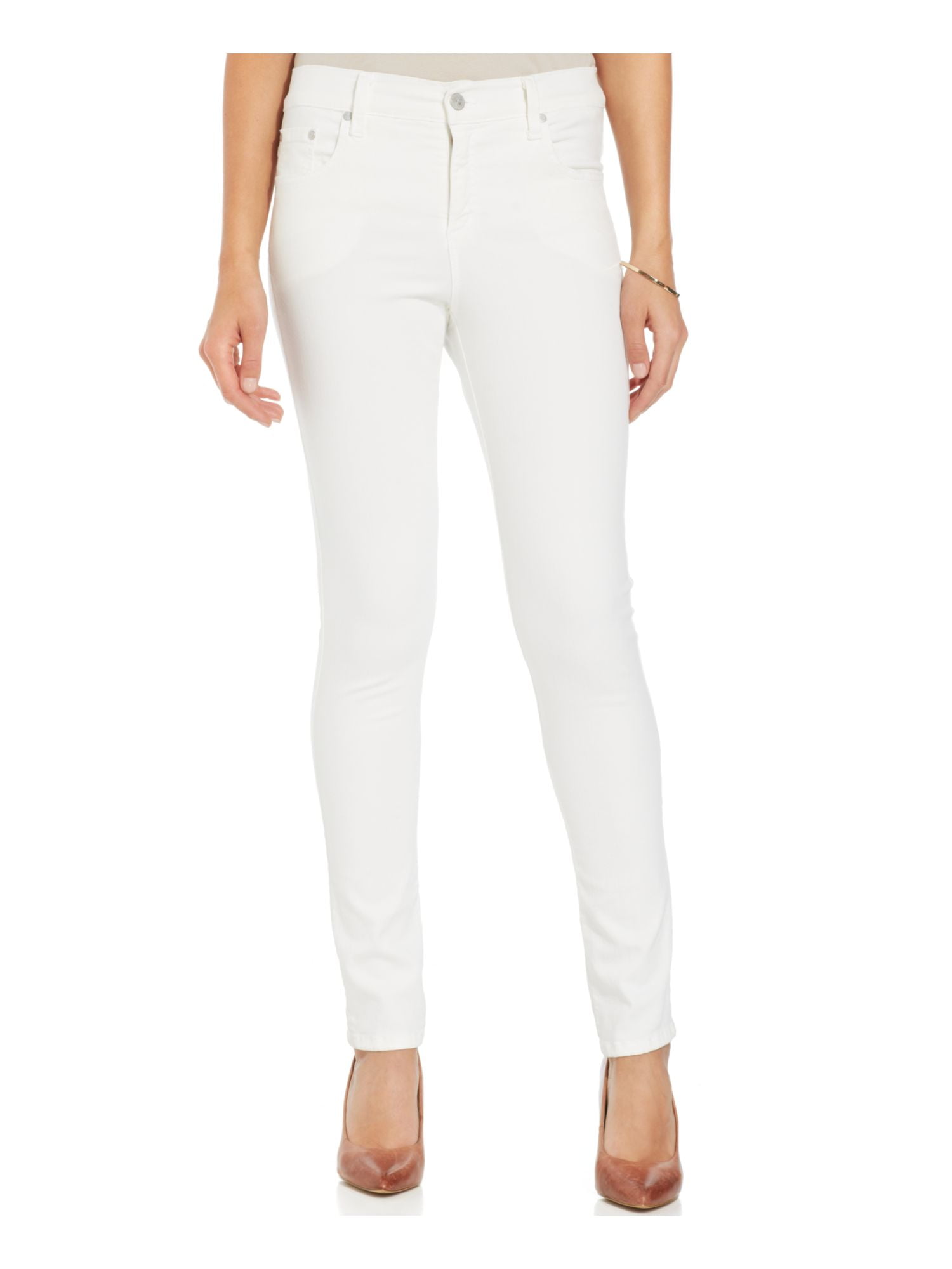 KAREN KANE Womens White Jeans Size 16