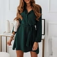 thumbnail image 1 of Gspmoly Robes d'Été, Robe Polyvalente Décontractée à Manches Longues et Col Rond pour Femmes, Robes de Cocktail en Liquidation, 1 of 6