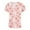 Pink, variant on QATAINLAV Easter Scrub Tops Women Funny Rabbit Egg Graphic Short Sleeve V Neck Uniform Shirt Loose Work Blouse with Pockets Sales of Today Black L