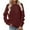 01-Wine, variant on BiZtdJrK Women Oversized Hoodies Casual Long Sleeve Textured Pullover Tops Fall Loose Fit Drawstring Sweatshirts with Pocket Brown L