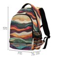 thumbnail image 2 of FORMRS Kids School Backpack Elementary Student Unisex Travel Bookbag with Reflective Stripes, Artistic Desert Pattern, 2 of 7