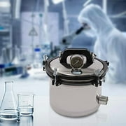 Portable Steam Autoclave Ster𝒊l𝒊zer, 8L/2.11Gal 1.2KW 110V 264.2℉ Stainless Steel High Pressure Steam Cleaning Machine Desktop Ster𝒊l𝒊zer Equipment for Laboratory and Home Use