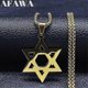 thumbnail image 1 of Judaísmo Israel Hexagrama Judío Magen David Acero Inoxidable Collar Largo Estrella de David Collares Joyería joyeria N1462S02, 1 of 5