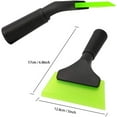 thumbnail image 3 of Small Squeegee with 5 Inch Green Rubber Blade Mini Wiper Window Tinting Tools for Mirror Glass Window Cleaner with Non-Slip Handle, 2 Pack, 3 of 12