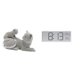 thumbnail image 1 of Estatua de gato, figura de escritorio, adorno decorativo de resina, reloj de pared digital, accesorio de escritorio multifuncional, estante creativo d, 1 of 8