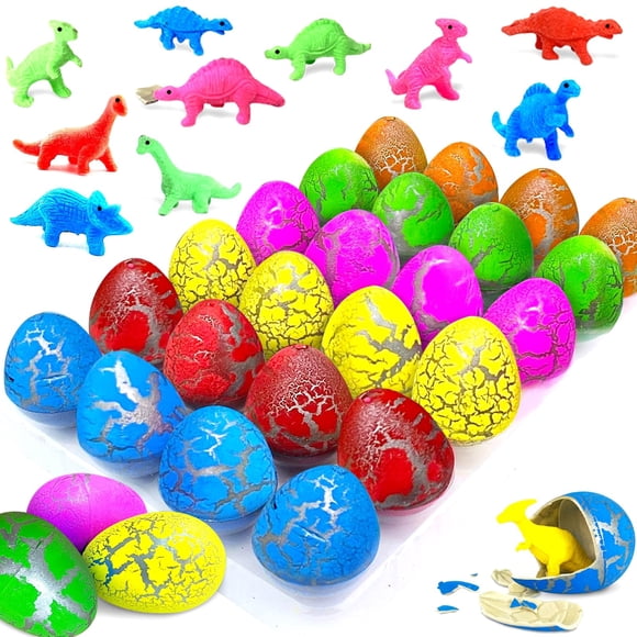 Huevos de dinosaurio para incubar iGeekid, 24 unidades, regalos de fiesta para niños de 3 a 10 años