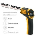 thumbnail image 3 of SMART SENSOR -50～390℃ 12:1 Portable Handheld Digital Non- IR Infrared Tester Pyrometer Industrial Infrared Color LCD Display Centigrade Fahrenheit (NOT for Humans), 3 of 7