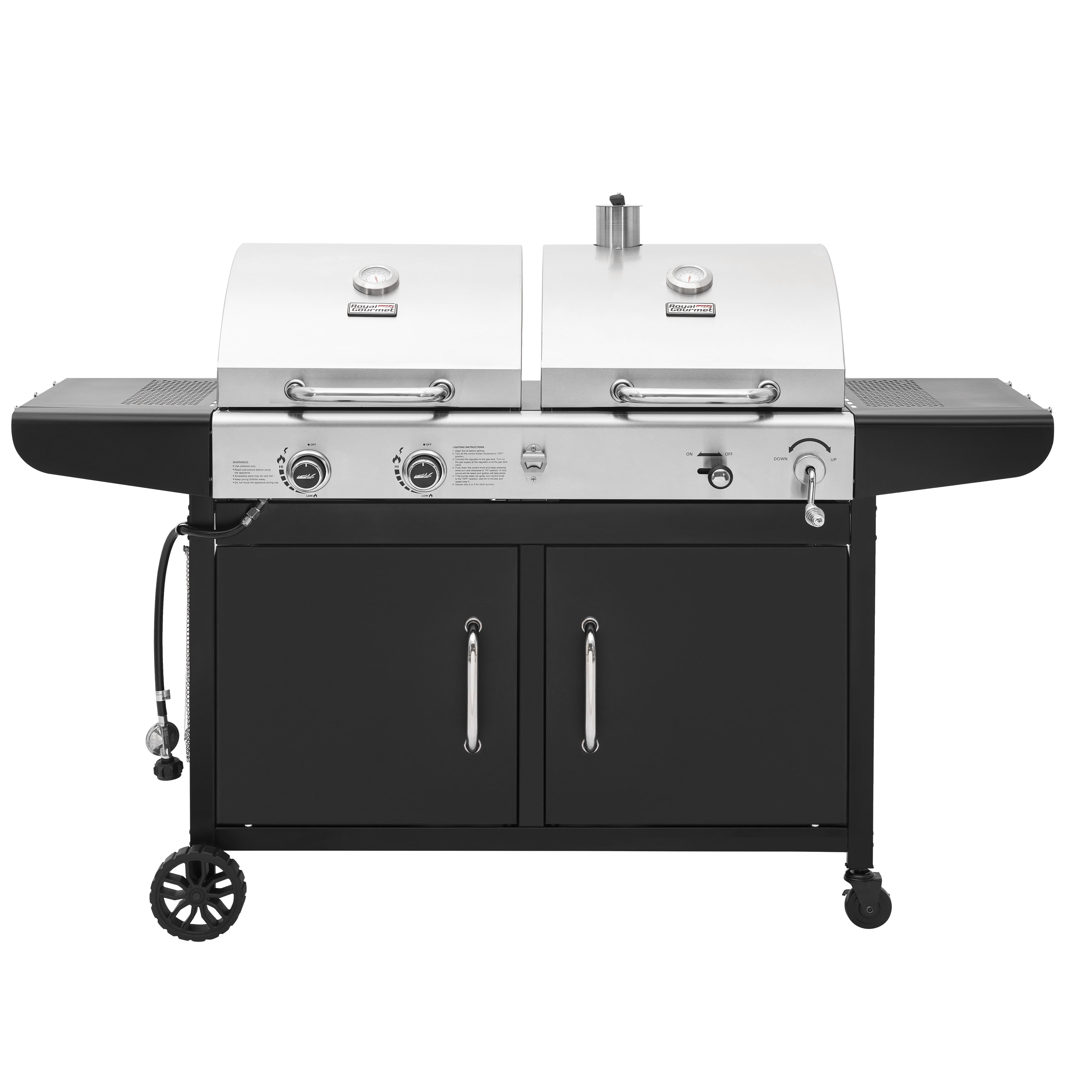 Royal Gourmet ZH3002N 3-Burner 25,500 BTU Gas/Charcoal Combo Grill