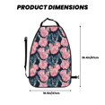 thumbnail image 2 of Naloa Rose Flowers 2Pcs Anti-Kick Back Seat Cover Kick Mat, Car Seat Protector with 3 Storage Pockets, 2 of 8