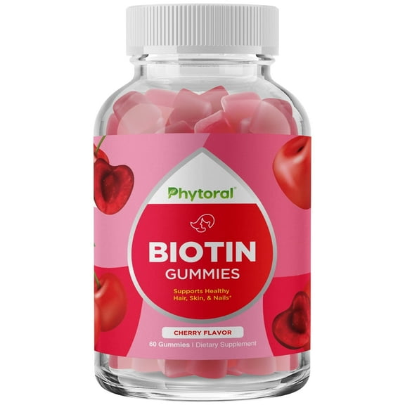 Biotin Gummies for Hair and Nail Growth - Biotin Gummies for Hair Growth Potent Skin Care and Nail Care - Biotin 5000mcg per serving Hair Skin and Nails Gummies Vitamins for Adults