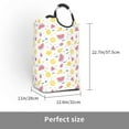 thumbnail image 3 of Lsque Tropical Fruit Laundry Basket, Laundry Hamper, Dirty Clothes Hamper for Laundry, Collapsible, Waterproof Laundry Baskets with Aluminum Handles for Laundry, Dorm, Family, 3 of 6