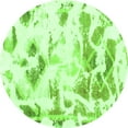 thumbnail image 1 of Ahgly Company Indoor Round Abstract Green Modern Area Rugs, 6' Round, 1 of 4