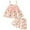 Pink, variant on REDARER Summer Girls Sleeveless Bowknot Dot Prints Tops Shorts Two Piece Outfits Set for Kids,12-18 Months