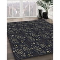 thumbnail image 3 of Ahgly Company Machine Washable Indoor Square Transitional Night Black Area Rugs, 7' Square, 3 of 7