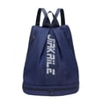 thumbnail image 3 of Soumake Backpack Gym Bag with Shoes Compartment Adjustable Shoulder Strap Zipper Closure Large Capacity Duffel Bag Portable Women Girl Outdoor Sports Travel Bag Sports Accessories, 3 of 8