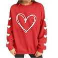 thumbnail image 5 of Vetsdori Womens Valentine Sweatshirts Gifts for Girlfriend Casual Tops Valentine's Days Crew Neck Sweatshirts for Women Cute, 5 of 8