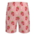 thumbnail image 6 of Kdxio Strawberries Pattern Mens Casual Shorts - Drawstring Summer Beach Sports Shorts for Men, 6 of 9