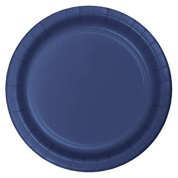 Club Pack of 240 Navy Blue Disposable Paper Party Banquet Dinner Plates 9"