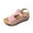Pink, variant on Womens Wedge Sandals Dressy Summer Beach Bohemia Sandals Elastic Ankle Strap Causal Comfortable Closed Toe Dress Shoes Green Women Sandal
